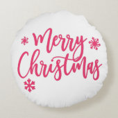 メリークリスマスアクセント枕 ラウンドクッション (裏面)