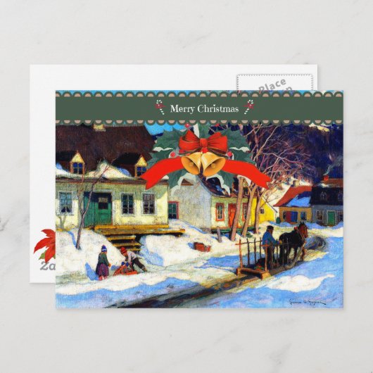 メリークリスマスアケベックビレッジ通り ポストカード (正面/裏面)