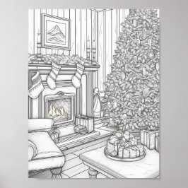 メリークリスマスアダルトカラーリング ポスター