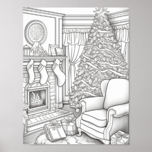 メリークリスマスアダルトカラーリング ポスター (正面)