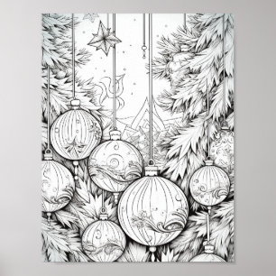 メリークリスマスアダルトカラーリング ポスター