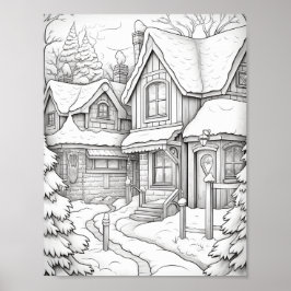 メリークリスマスアダルトカラーリング ポスター