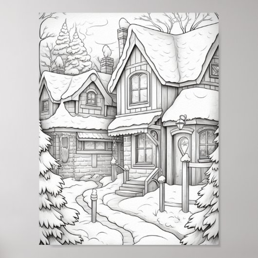 メリークリスマスアダルトカラーリング ポスター (正面)