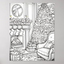 メリークリスマスアダルトカラーリング ポスター