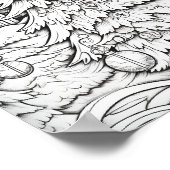 メリークリスマスアダルトカラーリング ポスター (角)