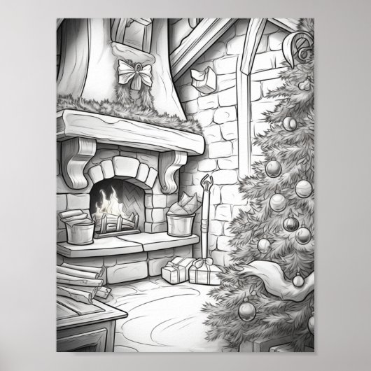 メリークリスマスアダルトカラーリング ポスター (正面)