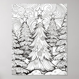 メリークリスマスアダルトカラーリング ポスター