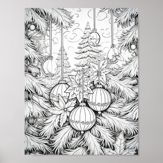 メリークリスマスアダルトカラーリング ポスター (正面)