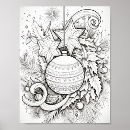 メリークリスマスアダルトカラーリング ポスター