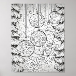 メリークリスマスアダルトカラーリング ポスター