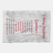 メリークリスマスアットおばあちゃんの家のキッチンタオル キッチンタオル (横)