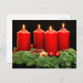 メリークリスマスアドベントリース シーズンポストカード (正面/裏面)