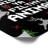 メリークリスマスアニマルフィルシー屋 ポスター (角)