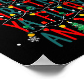 メリークリスマスアニマルフィルシー雅クリスマスファミリーパジャム ポスター (角)