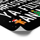 メリークリスマスアニマルフィルシー雅クリスマスファミリーパジャム ポスター (角)