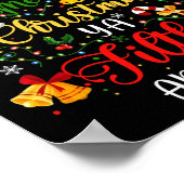 メリークリスマスアニマル汚いヤおもしろいクリスマスファミリー ポスター (角)