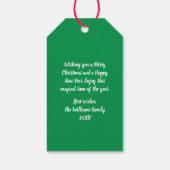 メリークリスマスアフリカンサンタクロース ギフトタグ (裏面)