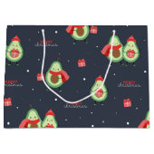 メリークリスマスアボカド ラージペーパーバッグ (正面)