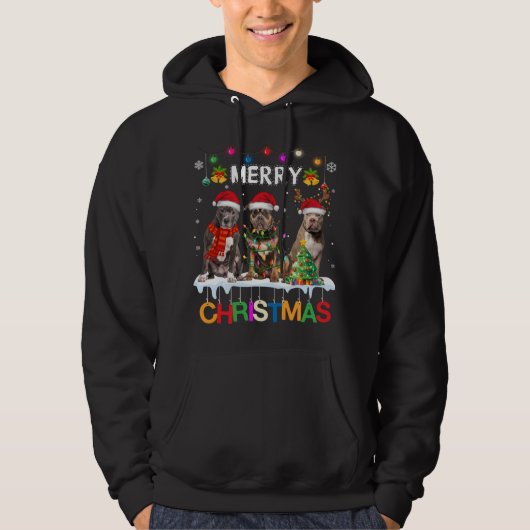 メリークリスマスアメリカンヘビーサンタ パーカ (正面)
