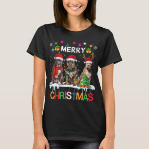 メリークリスマスアメリカンヘビーサンタ Tシャツ