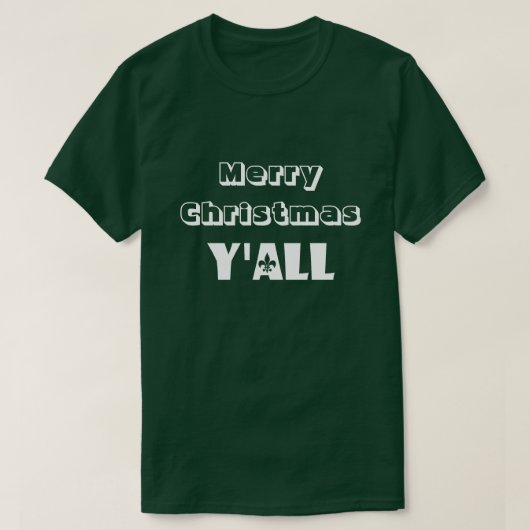 メリークリスマスアヤメのルイジアナのティー Tシャツ (デザイン正面)