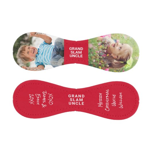 メリークリスマスアンクルフォトレッド 野球ボール (パネル)