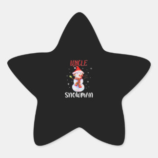 メリークリスマスアンクル雪だるま |ギフトおじさん 星シール