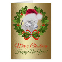 メリークリスマスアンゴラドー絵画ヤギ