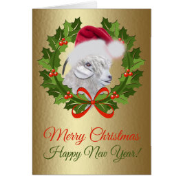 メリークリスマスアンゴラドー絵画ヤギ