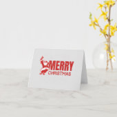 メリークリスマスアントンのクリスマスカード カード (黄色い花)