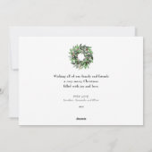 メリークリスマスアーチ写真メッセージ シーズンカード (裏面)