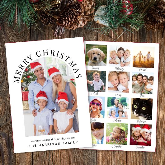 メリークリスマスアーチ写真年レビュー シーズンカード