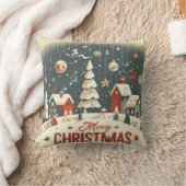 メリークリスマスアート クッション (ブランケット)