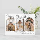 メリークリスマスアーモダンチフォトホリデーカード シーズンカード (スタンド正面)