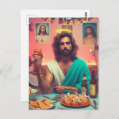 メリークリスマスイエス様（または）イエス様お誕生日おめでとう ポストカード (正面/裏面)