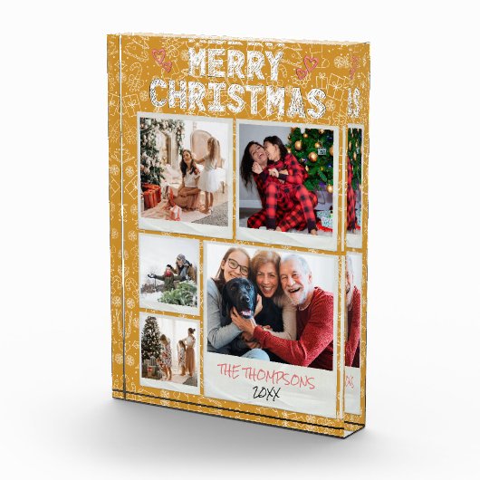 メリークリスマスイエロードードルズ5フォトファミリークリスマス フォトブロック (右)