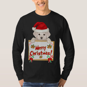 メリークリスマスイエローラブラドールリトリエバーパピー!E Tシャツ