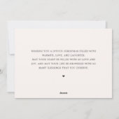 メリークリスマスイエロー家族写真 シーズンカード (裏面)