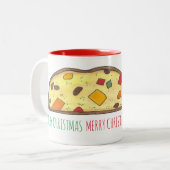 メリークリスマスイタリアンベーカリーホリデービスコティ ツートーンマグカップ (正面左)