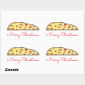 メリークリスマスイタリアンホリデービスコティステッカー 長方形シール (シート)