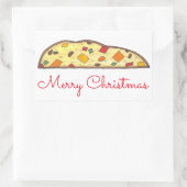 メリークリスマスイタリアンホリデービスコティステッカー 長方形シール (バッグ)