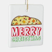 メリークリスマスイタリアンホリデービスコティペストリー セラミックオーナメント (右)