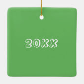 メリークリスマスイタリアンホリデービスコティペストリー セラミックオーナメント (裏面)