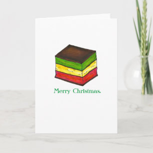 メリークリスマスイタリアンレインボーセブンレイヤークッキー シーズンカード