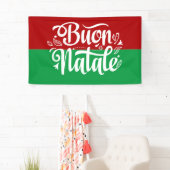 メリークリスマスイタリア語 Buon Natale 横断幕 (インサイチュ)