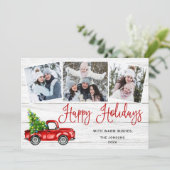 メリークリスマスイヤー赤いファームトラック3写真 シーズンカード (スタンド正面)