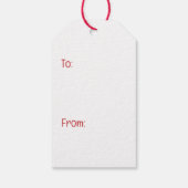 メリークリスマスイングリッシュブルドッグクリスマスツリー ギフトタグ (裏面)