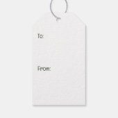 メリークリスマスイングリッシュブルドッグスクリスマスツリー ギフトタグ (裏面)