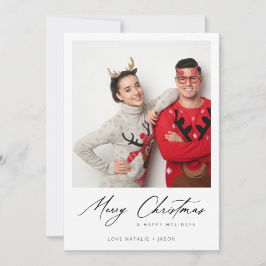 メリークリスマスインスタントフォトミニマリスト (正面)