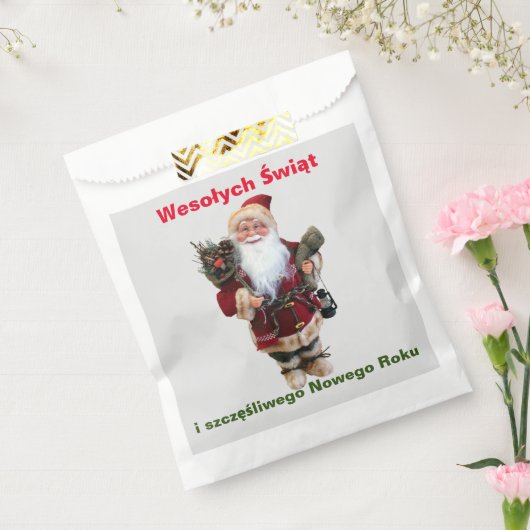 メリークリスマスインポーランドウェゾワチのプレゼント フェイバーバッグ (封をした状態)